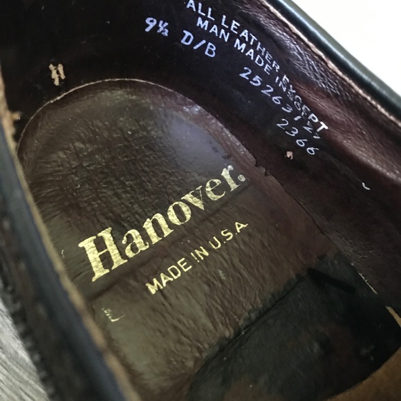 Hanover Brogue Lace-Up Wingtip Dress Shoes *READ* - Picture 4 of 8